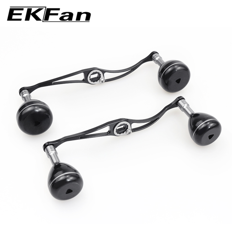 Fly Reel - EKFan 130/140mm ベイトキャスティングリールハンドル。A/S/D 7*4/8*5mmの穴径に対応。アルミニウム合金製。BCリール、ルアーリール用。釣り具アクセサリー。