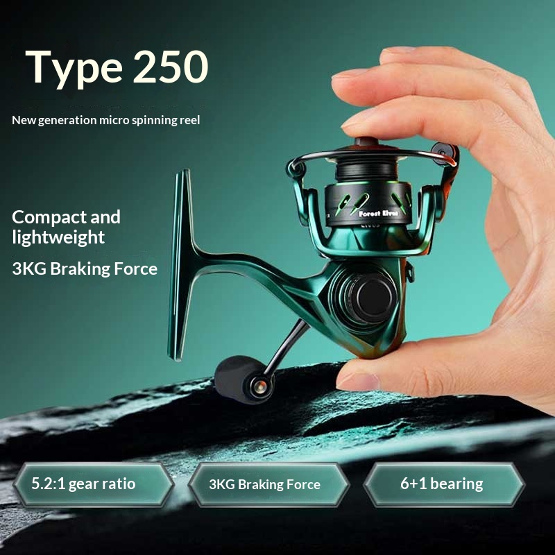 Abu Garcia Reel Max - ケデンス 250 スピニングリール ミニメタルスプール 超軽量でスムーズな回転を実現。淡水・海水でのルアーフィッシングに最適。