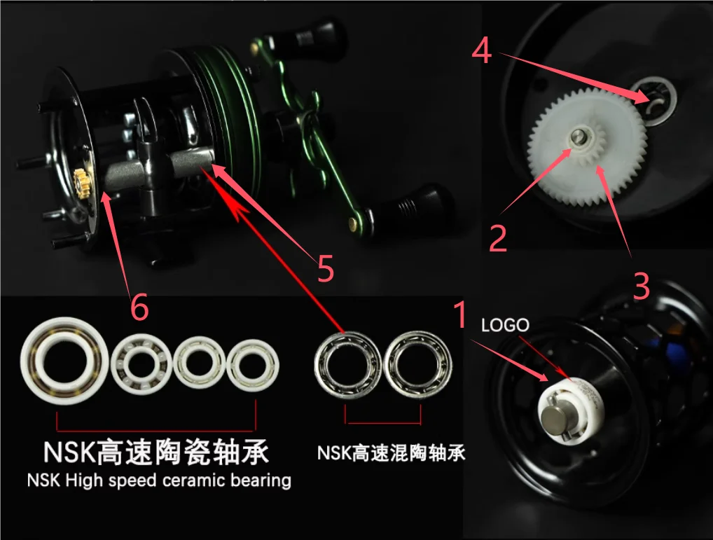 Aioushi-bh300用の特別なNSKセラミックベアリン - Fly Reel のレビューと価格