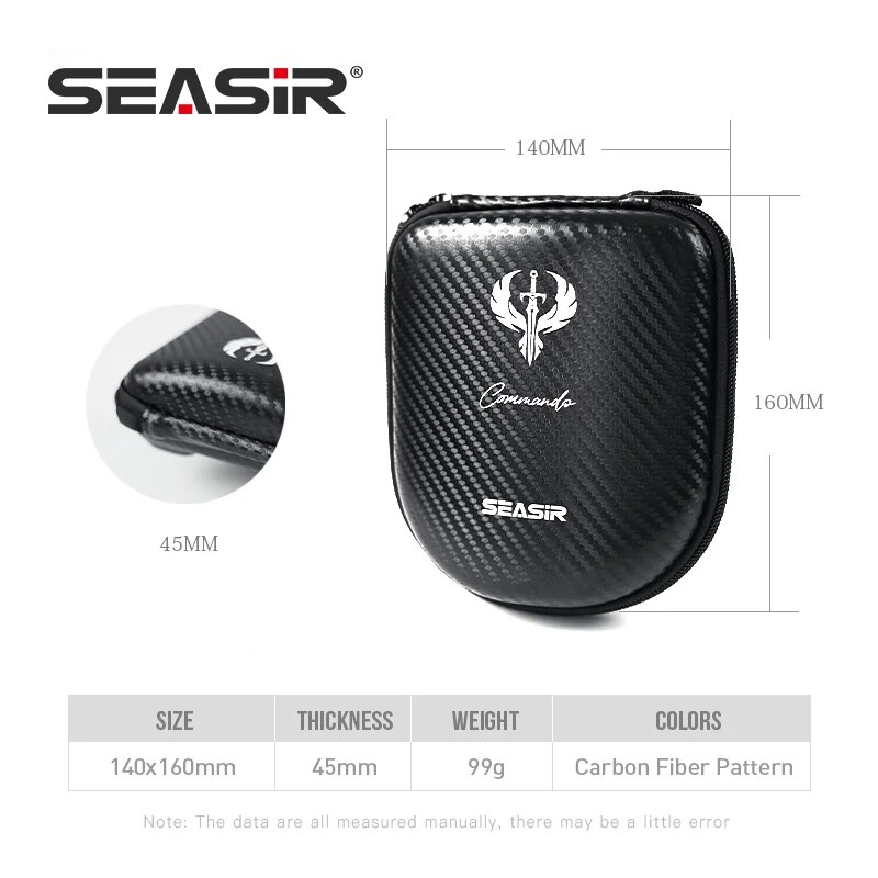 SEASIR コマンドーカーボンファイバーパターンベイトキャ - Spincast Reel のレビューと価格