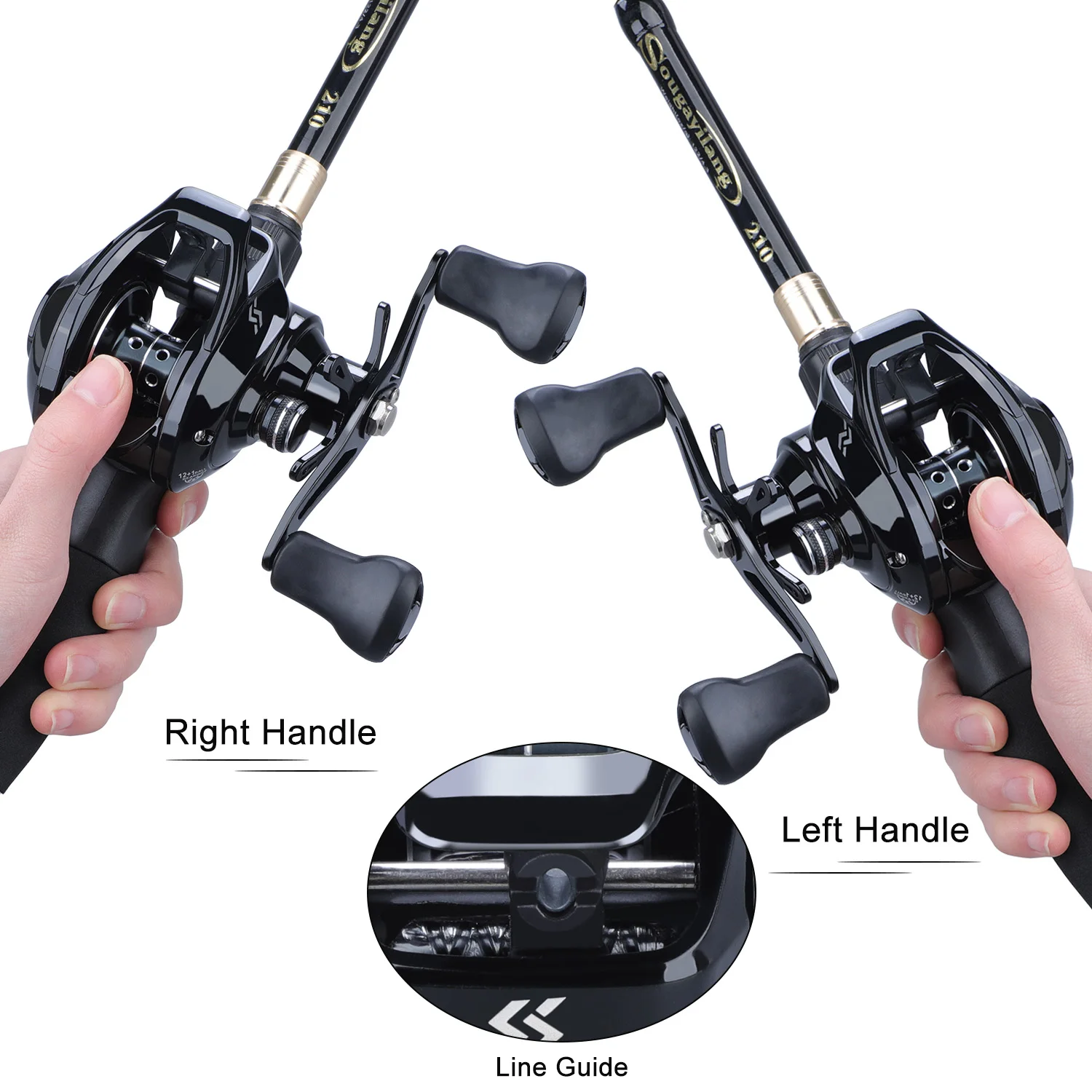 Sougayilang-フィッシングロッドとリール,完全キッ - Spincast Reel のレビューと価格