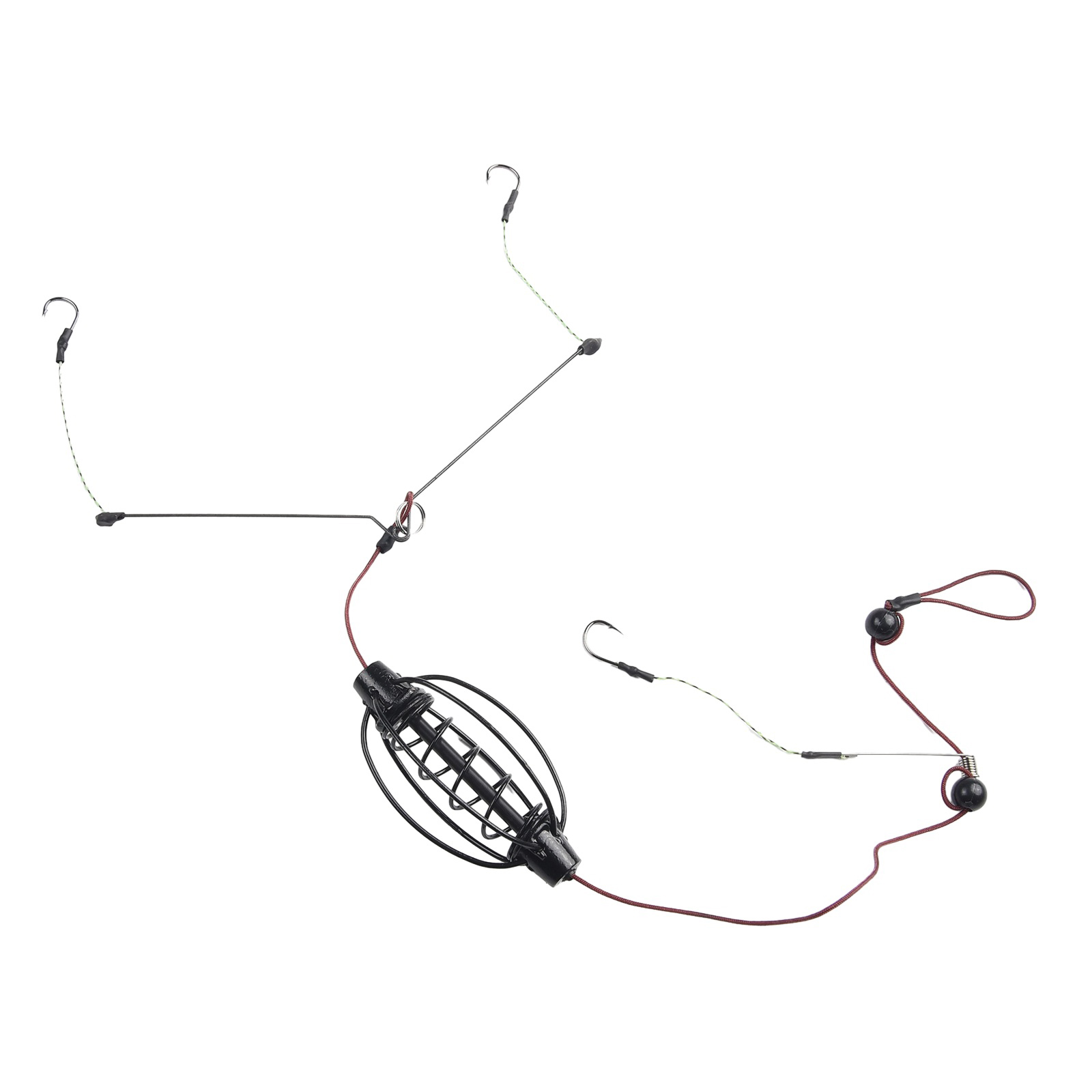 1 個鯉釣りフィーダーヨーロッパ鯉釣りケージフックリグセット - Baitcasting Reel のレビューと価格