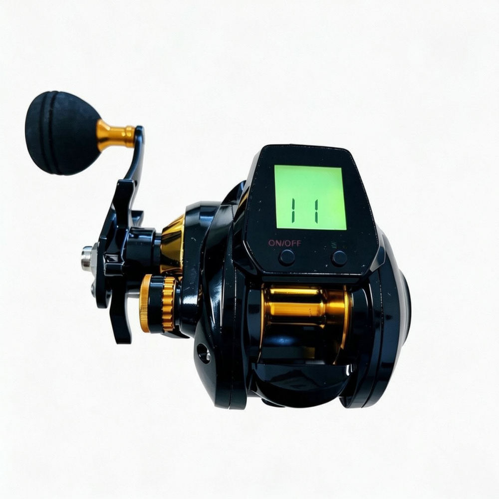 電子式ベイトキャスティングリール。深型スプール設計。デジタル - Trolling Reel のレビューと価格
